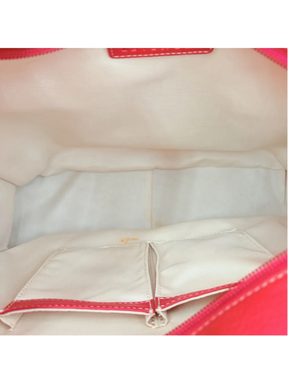 LEVENGER Red Pebbled LEATHER Large Tote Shoulder Work Bag Top Zip